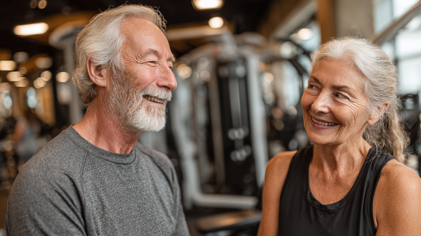 Комфортна фітнес-зала для старших людей